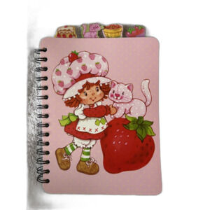 Strawberry Shortcake Spiral Notebook Journal Tabs Cute Pink Planner NEW